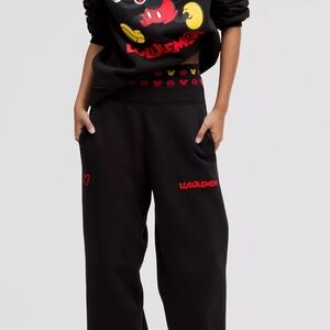 Disney x Lululemon heavy fleece sweatpants women’s size Large NWT